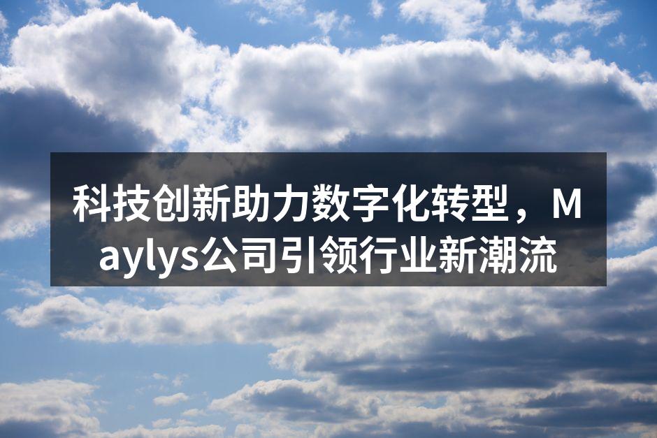 Maylys公司最新科技展览现场